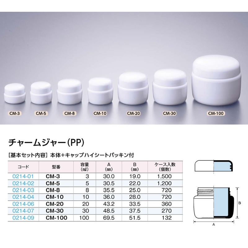 0214-06 チャームジャーCM-20 …20mL用 (360個入)
