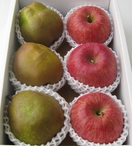 山形県産《ふじりんご&ラ・フランス》セット 約2kg/3個&3個