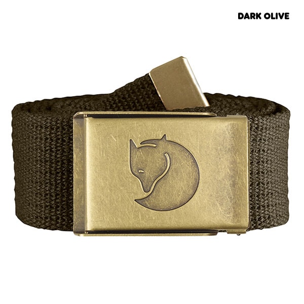Canvas Brass Belt 4 cm