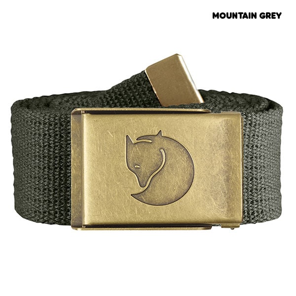 Canvas Brass Belt 4 cm