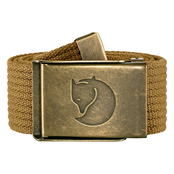 Canvas Brass Belt 4 cm
