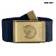 Canvas Brass Belt 4 cm