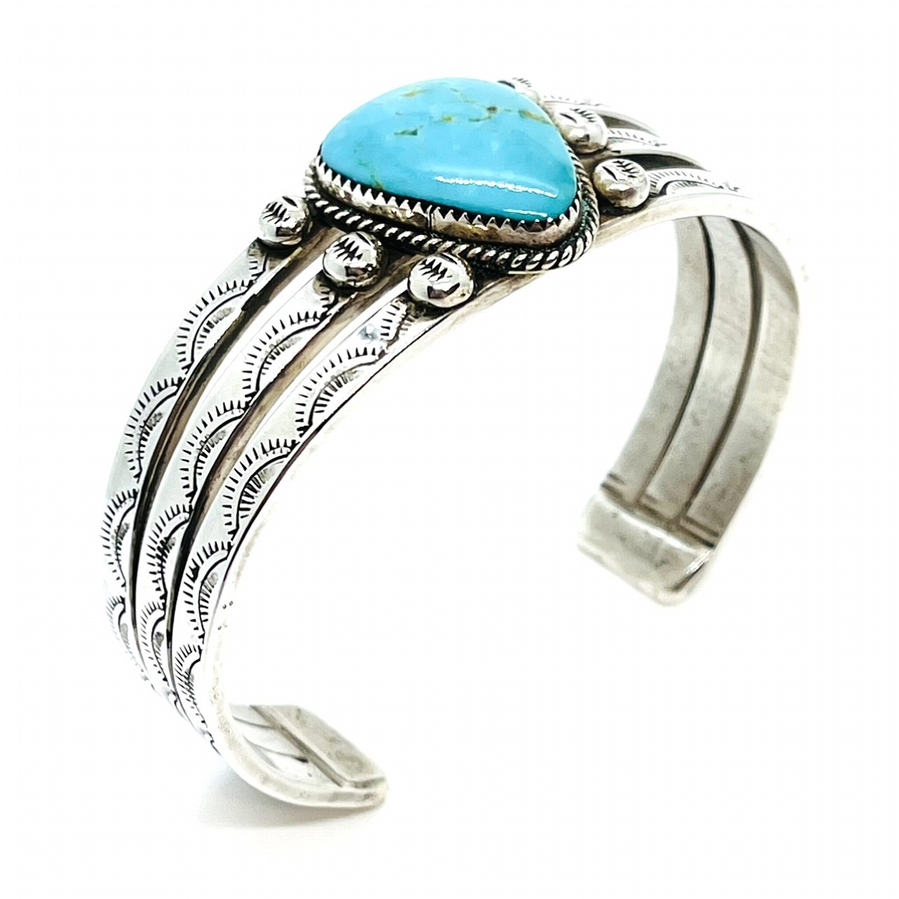 Sonny Spruce ソニー スプルースターコイズスタンプワークバングル