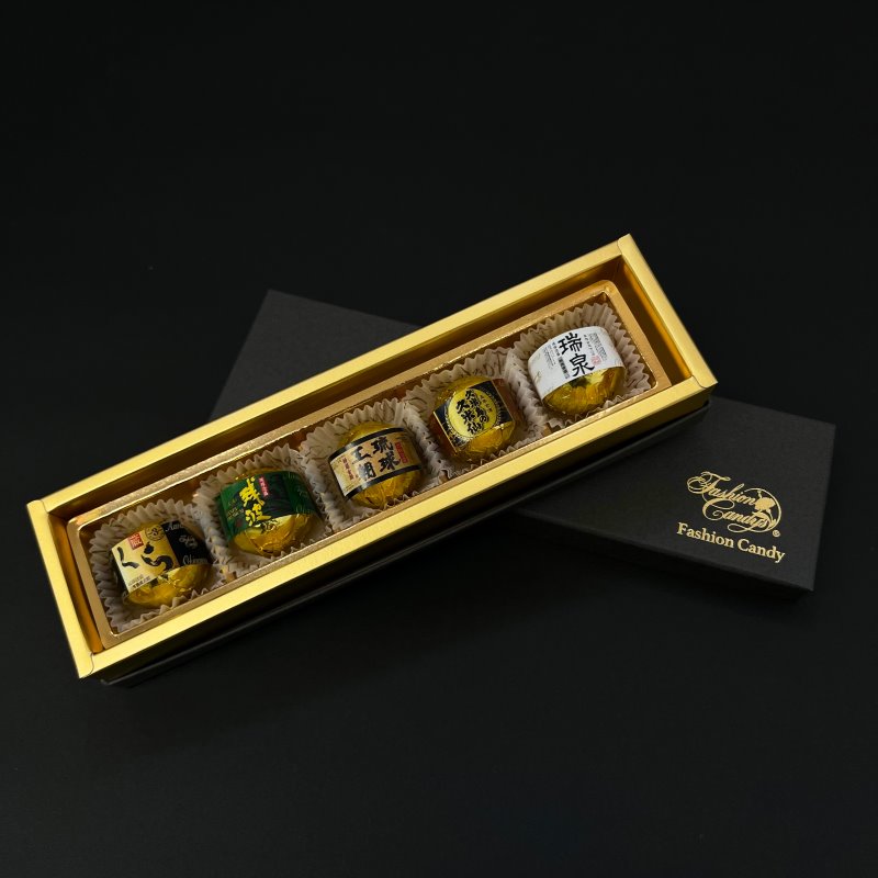 沖縄のお酒泡盛の古酒が入ったチョコレート（5個入り）