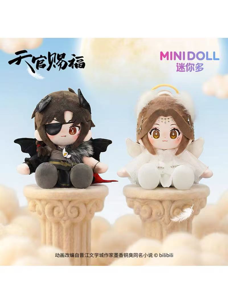 天官賜福アニメ minidoll 天使悪魔 huhuお座りぬいぐるみ&圓滾滾ぬい