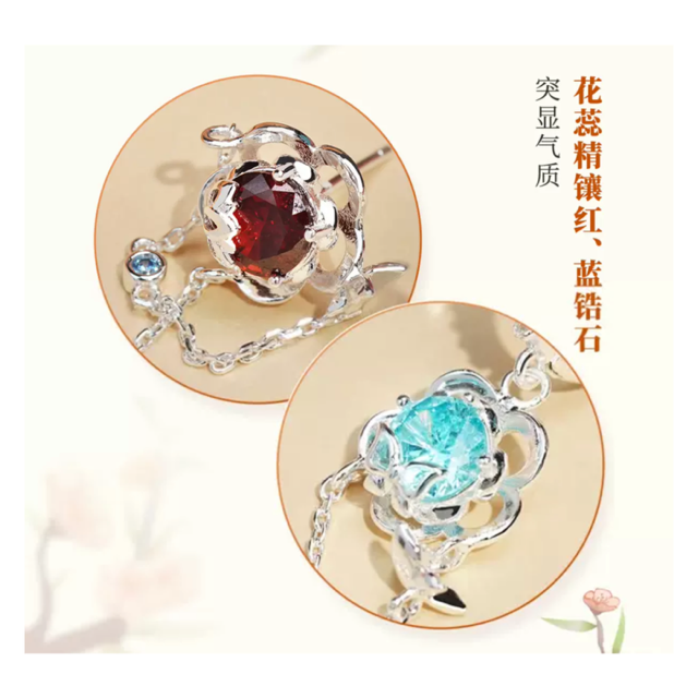 ファッション 天官賜福アニメ 蝶落芳塵シリーズ ピアス イヤリング【90日後 アクセサリー