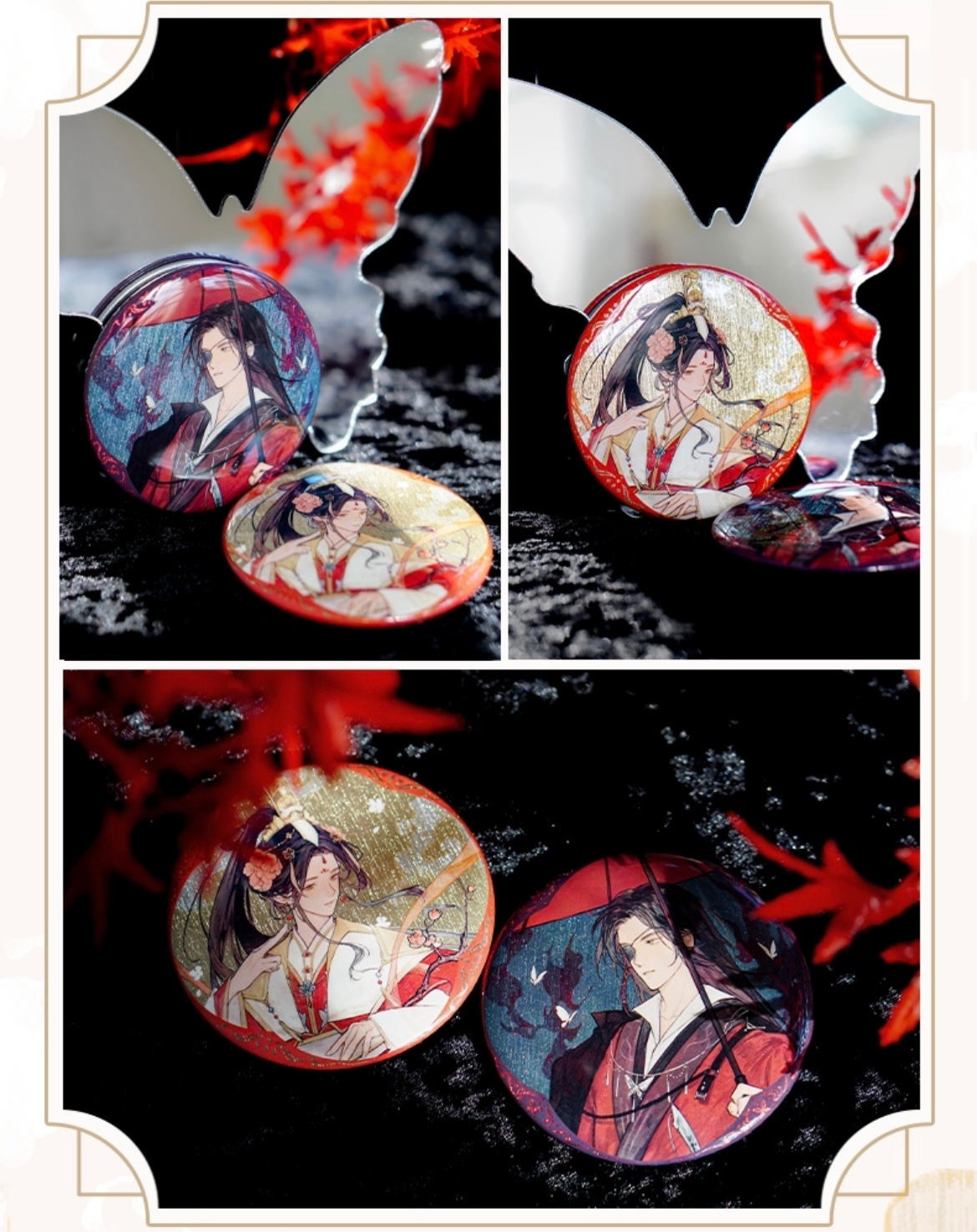 天官賜福公式　双倍幸運シリーズ　純金加工プレート 天官賜福アニメ 覓星社 双倍好運シリーズグッズ【お取り寄せ・日本から