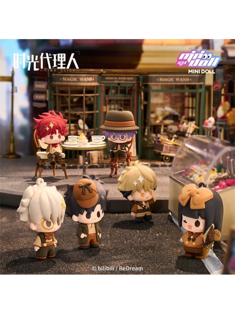 時光代理人アニメ 英都学院シリーズ ソフビキーホルダー【150日前後