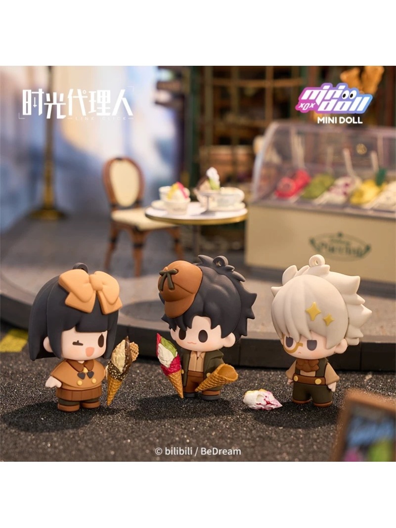 時光代理人アニメ 英都学院シリーズ ソフビキーホルダー【150日前後