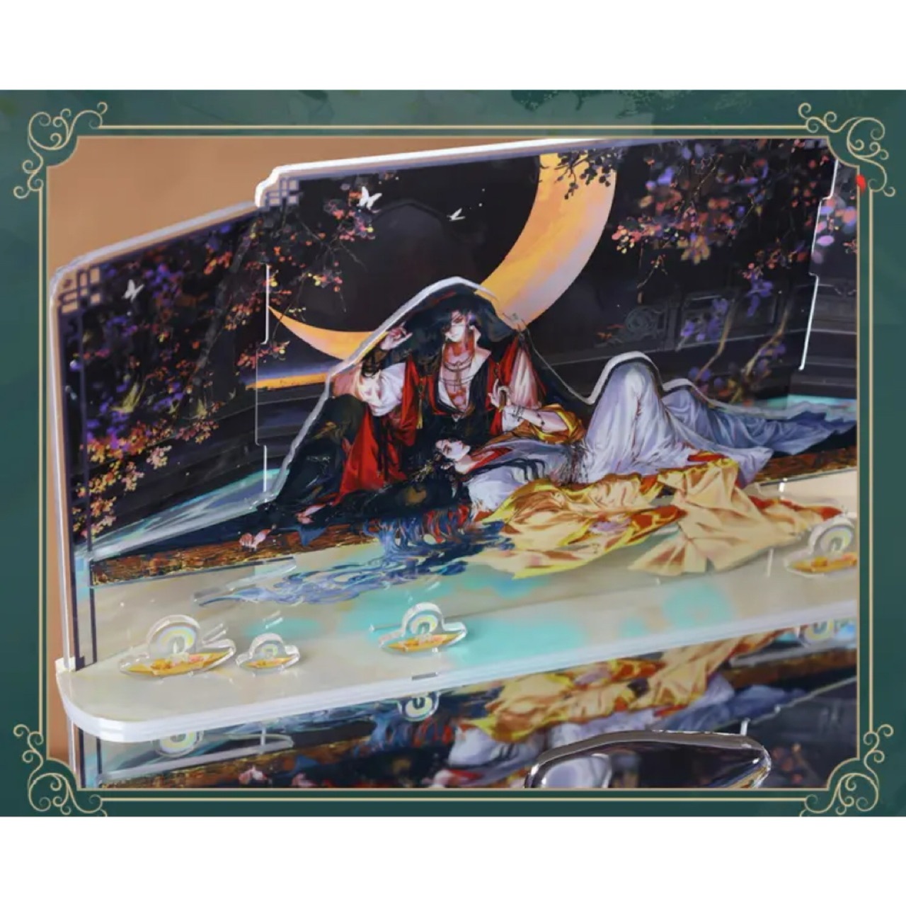 天官賜福 A賞 特大アクリルスタンド&バースデーボックス×2 天官賜福漫画 繁花水榭 双人アクリルスタンド【23年10月中旬入荷予定