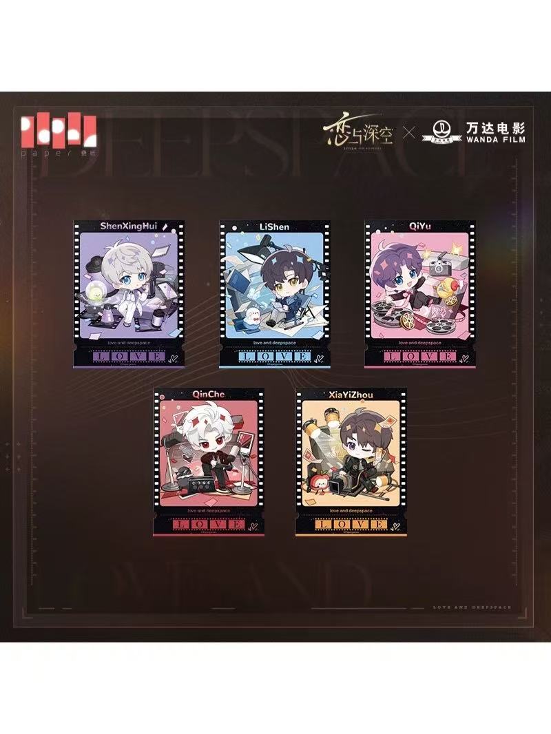 恋と深空　万達シネマ　コラボ　缶バッジ　マヒル 6点セット 萬達シネマ コラボ 恋と深空 公式 正規品 缶バッジ マヒル