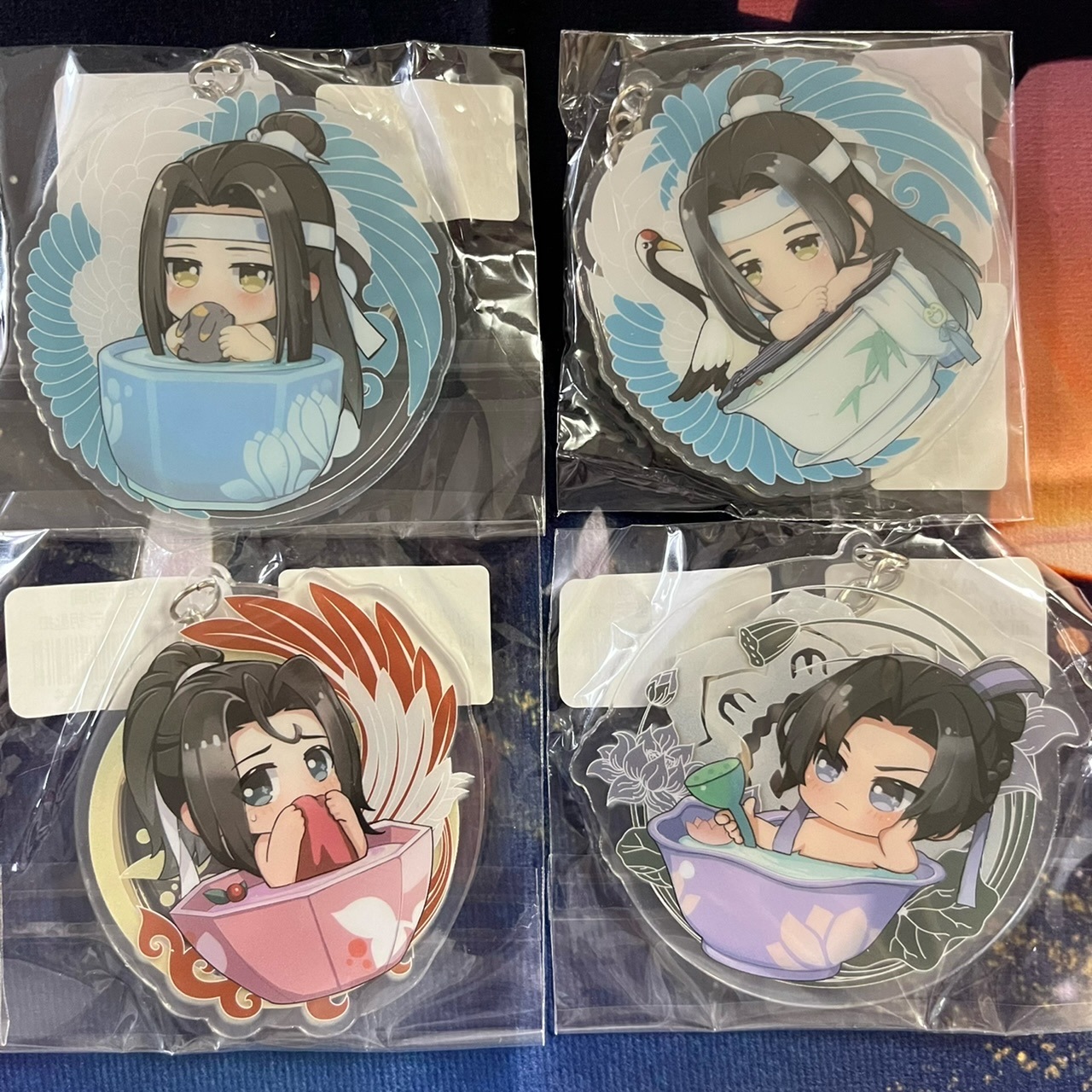 魔道祖師 風呂桶 アクリルキーホルダー セット 現品 在庫残少】魔道祖師 夏日沐歌 アクリルキーホルダー8点