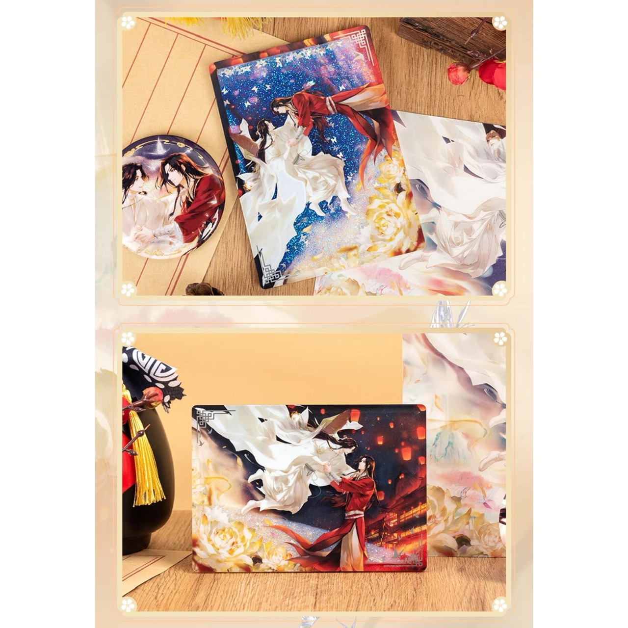 天官賜福 4周年 天地流光シリーズ セリフスクエア缶バッジ BOX
