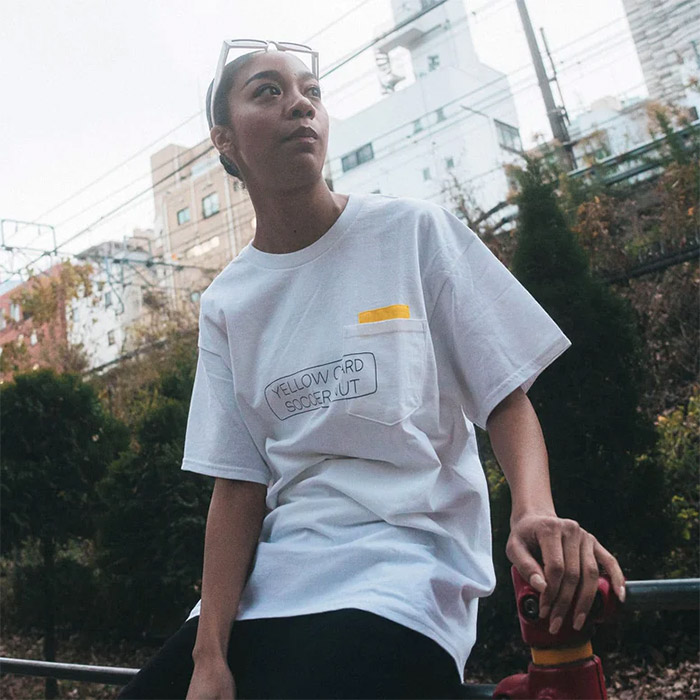 SOCCER NUT/ SoccerJunky(���å�������󥭡�) T����ġ֥եåȥ��� Yellow card 4th TEE��(snw214)