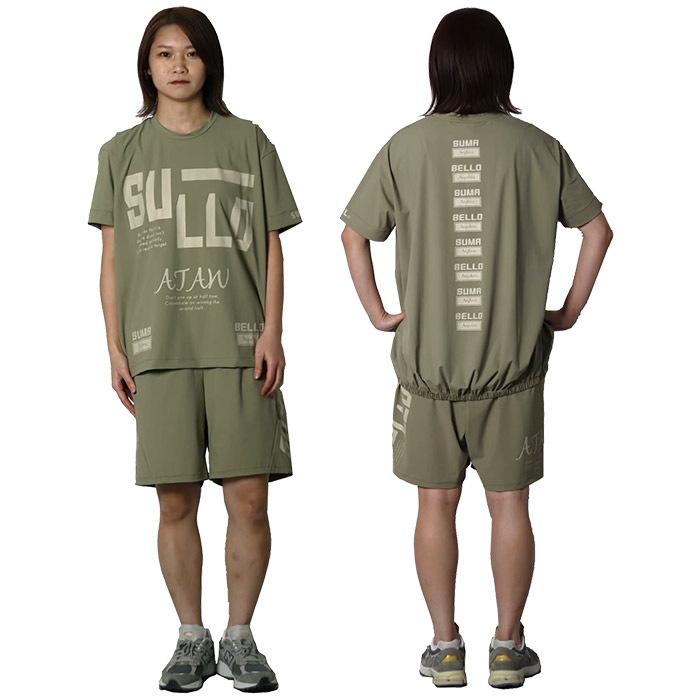 SULLO/�������� �ץ饷��ĥѥ�ġ֥եåȥ��� ������ DUCKTAIL TEE & WALK ABOUT SHORTS��(1540101019-20)
