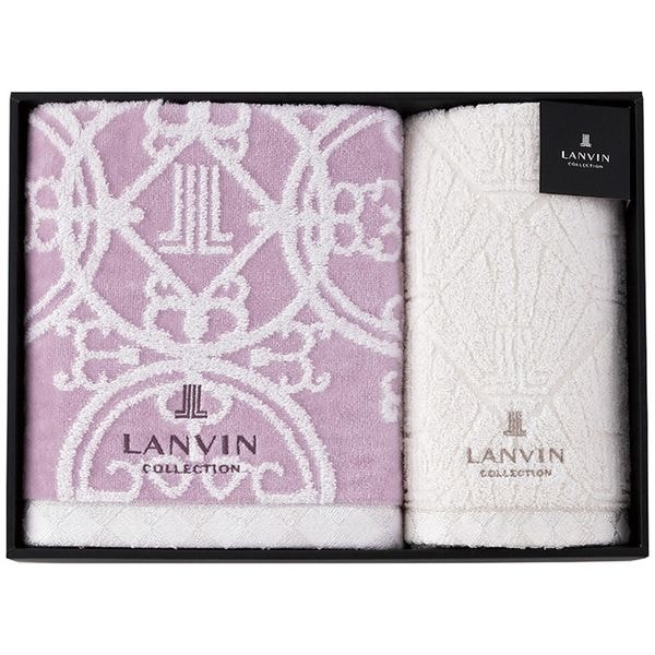 ランバン バス・フェイスタオルセット パープル