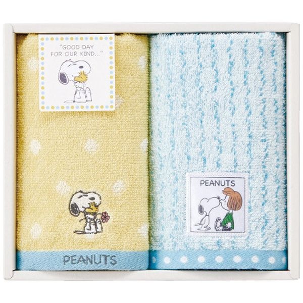 スヌーピー ウォッシュタオル2枚セット
