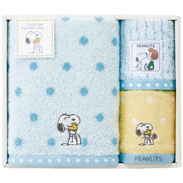 スヌーピー バス・ウォッシュタオルセット
