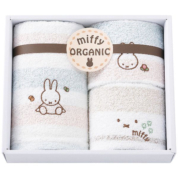 ミッフィー オーガニックフェイス・ウォッシュタオルセット
