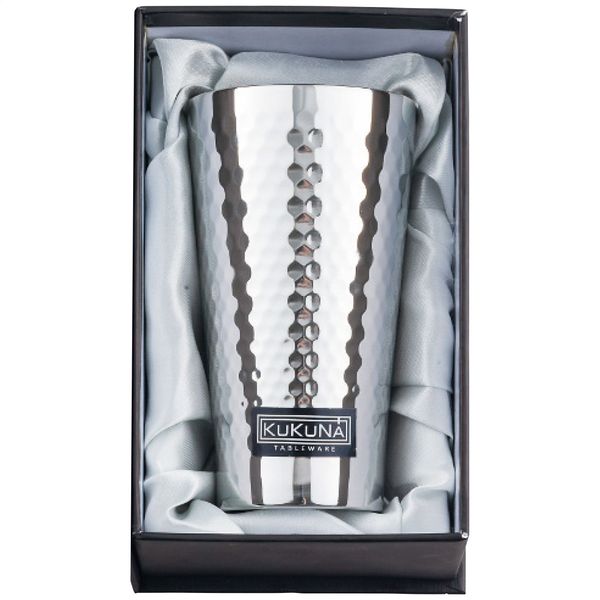 ククナ ステンレスタンブラー350ml(ミラー､槌目仕上げ)