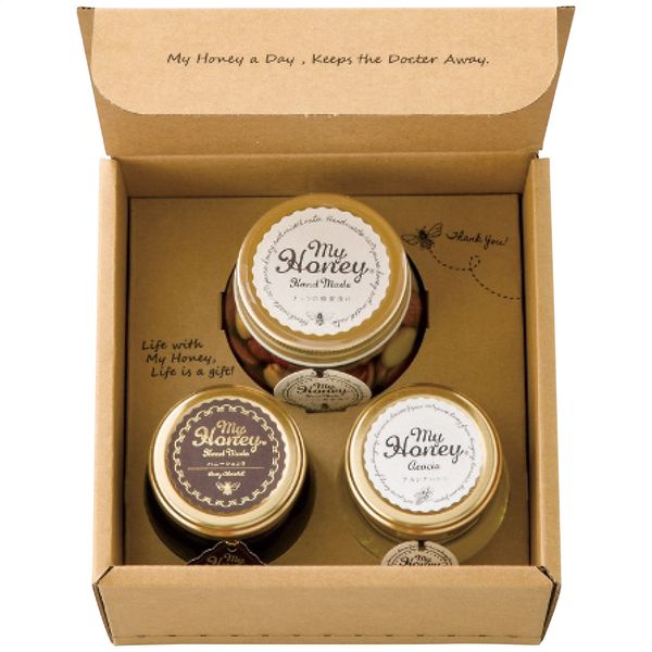 MYHONEY ナッツの蜂蜜漬け＆アカシアハニー＆ハニーショコラセット