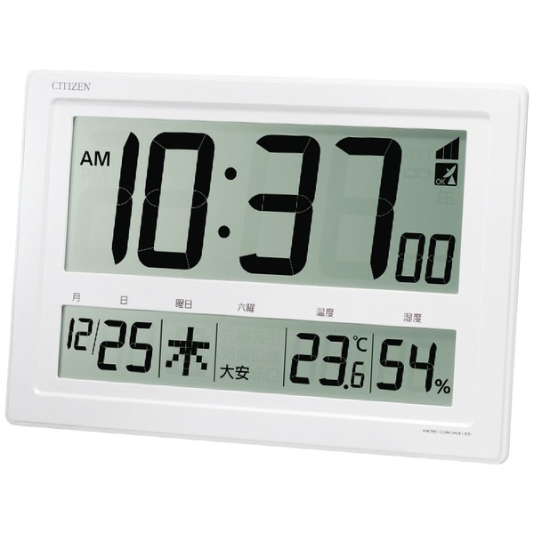 シチズン 大画面デジタル電波時計