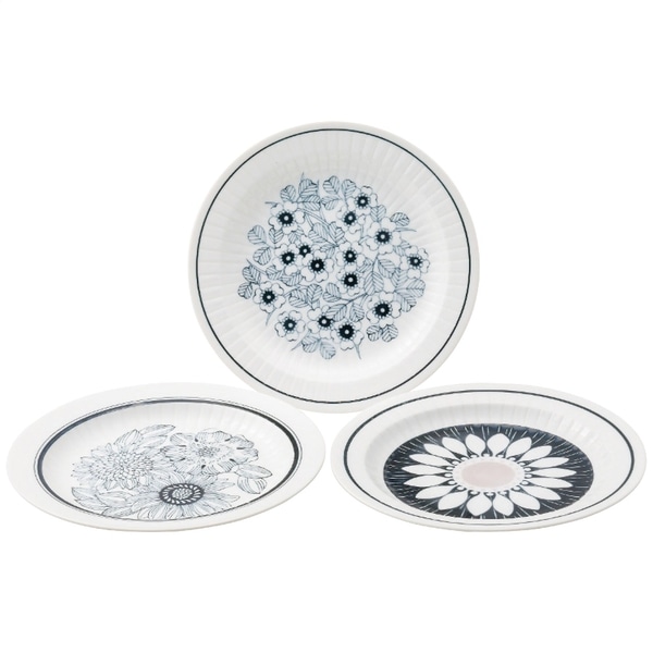 アンティコ アンティコフラワー トリオパスタプレート