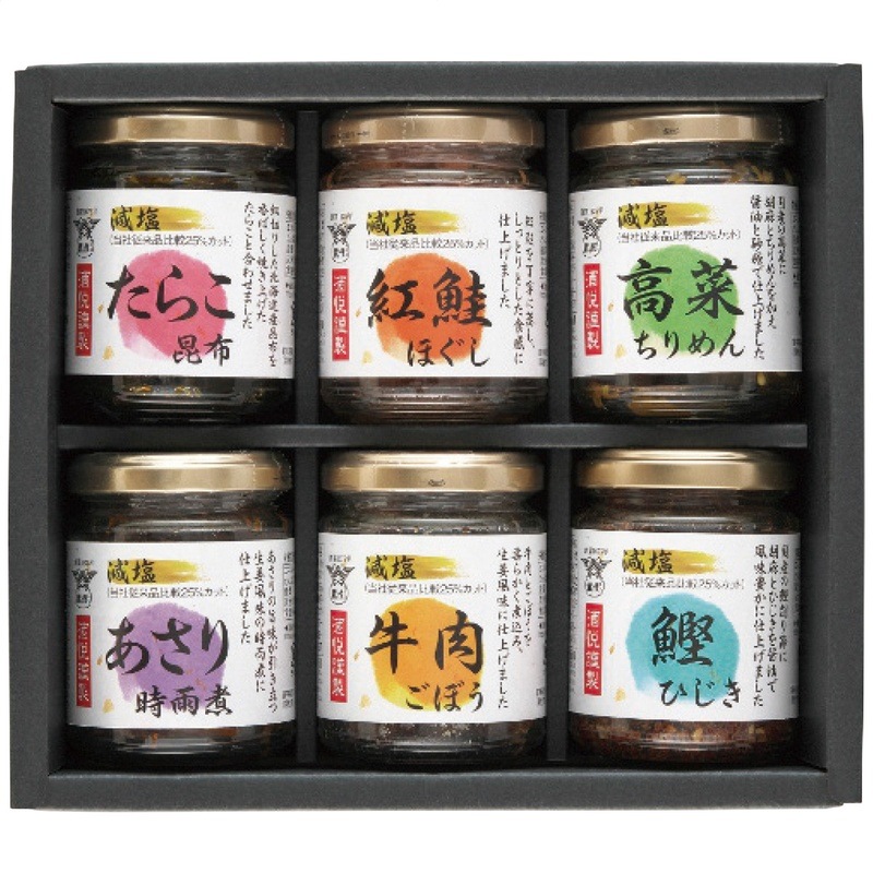【送料込み】酒悦 減塩佃煮・惣菜瓶詰詰合せ BG-35