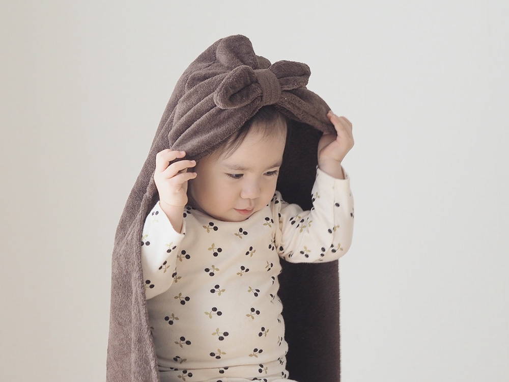 [amanoppo]つみきとフード付きタオルセット