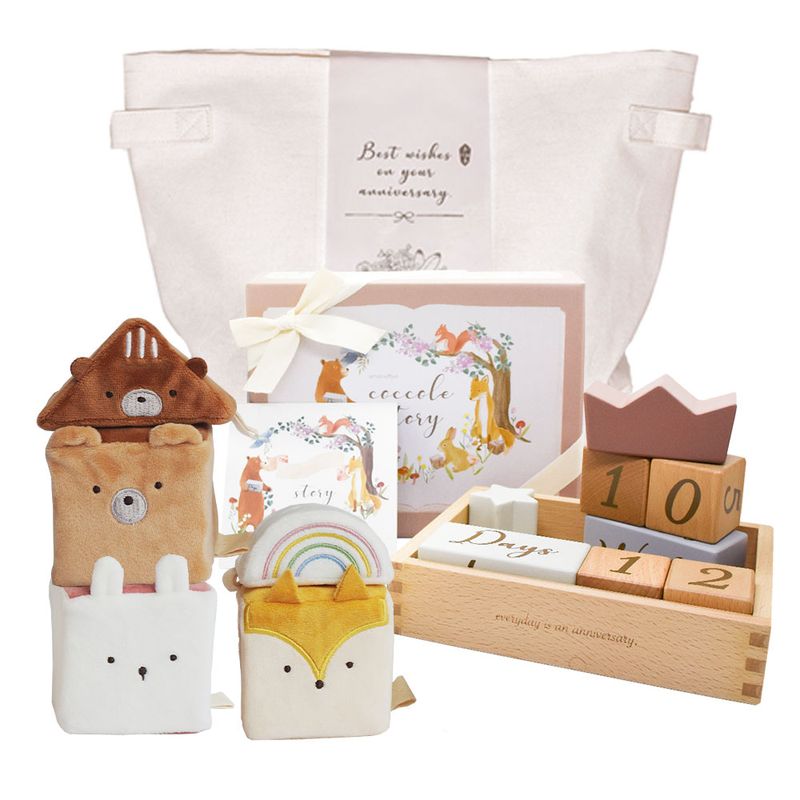 つみきと布おもちゃのセット[amanoppo]出産祝い 