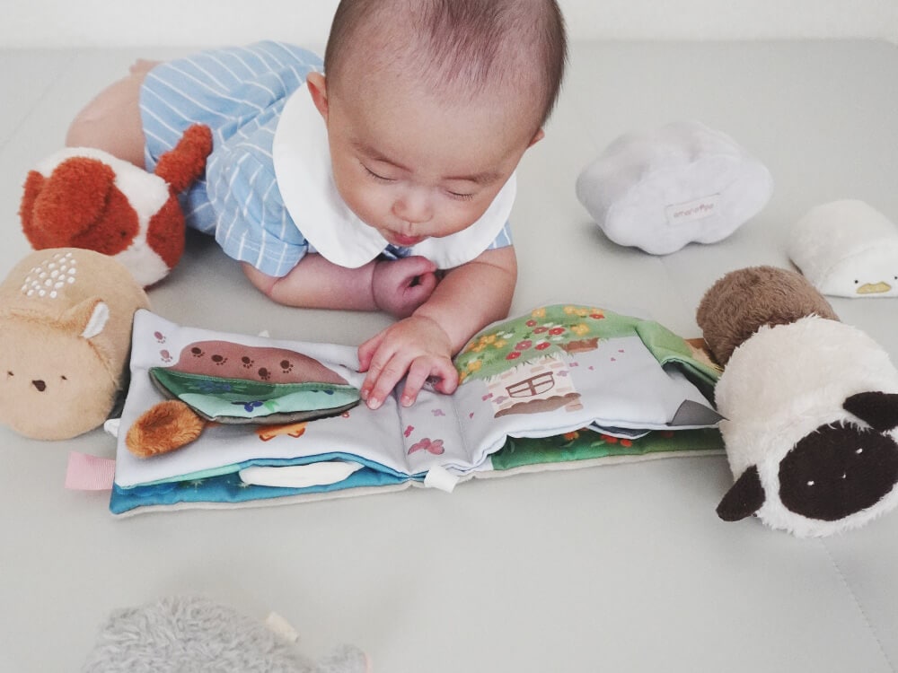 もちふわブロックふわふわ＋とふんわりえほんセット [amanoppo] 出産祝い