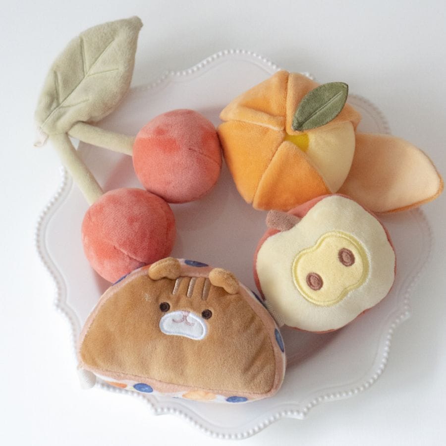 [10月末から11月初旬販売開始]もちっとラトル りすくんのさくらんぼ探し