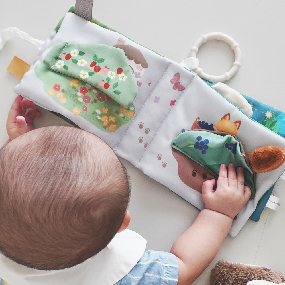 もちふわブロックふわふわ＋とふんわりえほんセット [amanoppo] 出産祝い