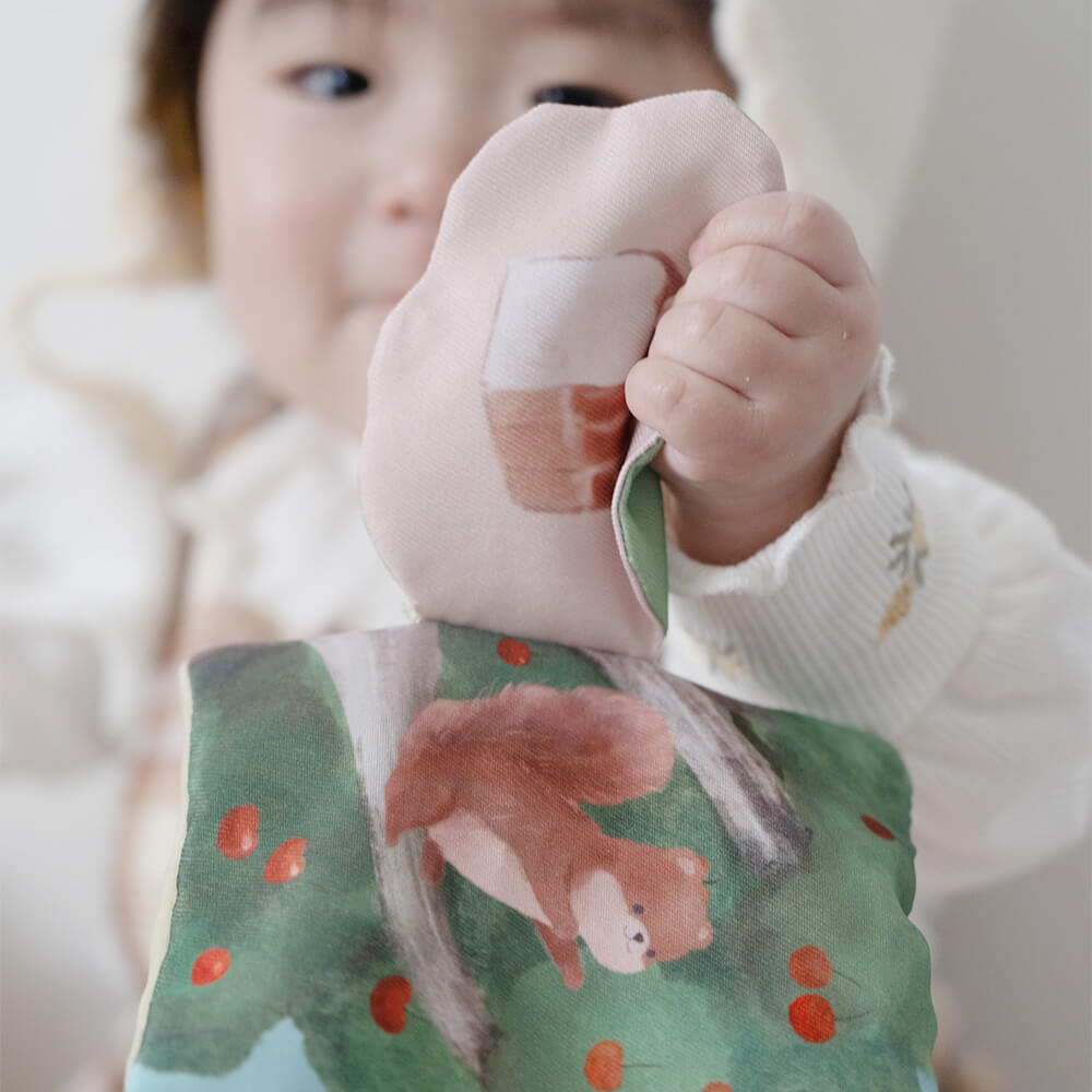 もちふわブロックふわふわ＋とふんわりえほんセット [amanoppo] 出産祝い