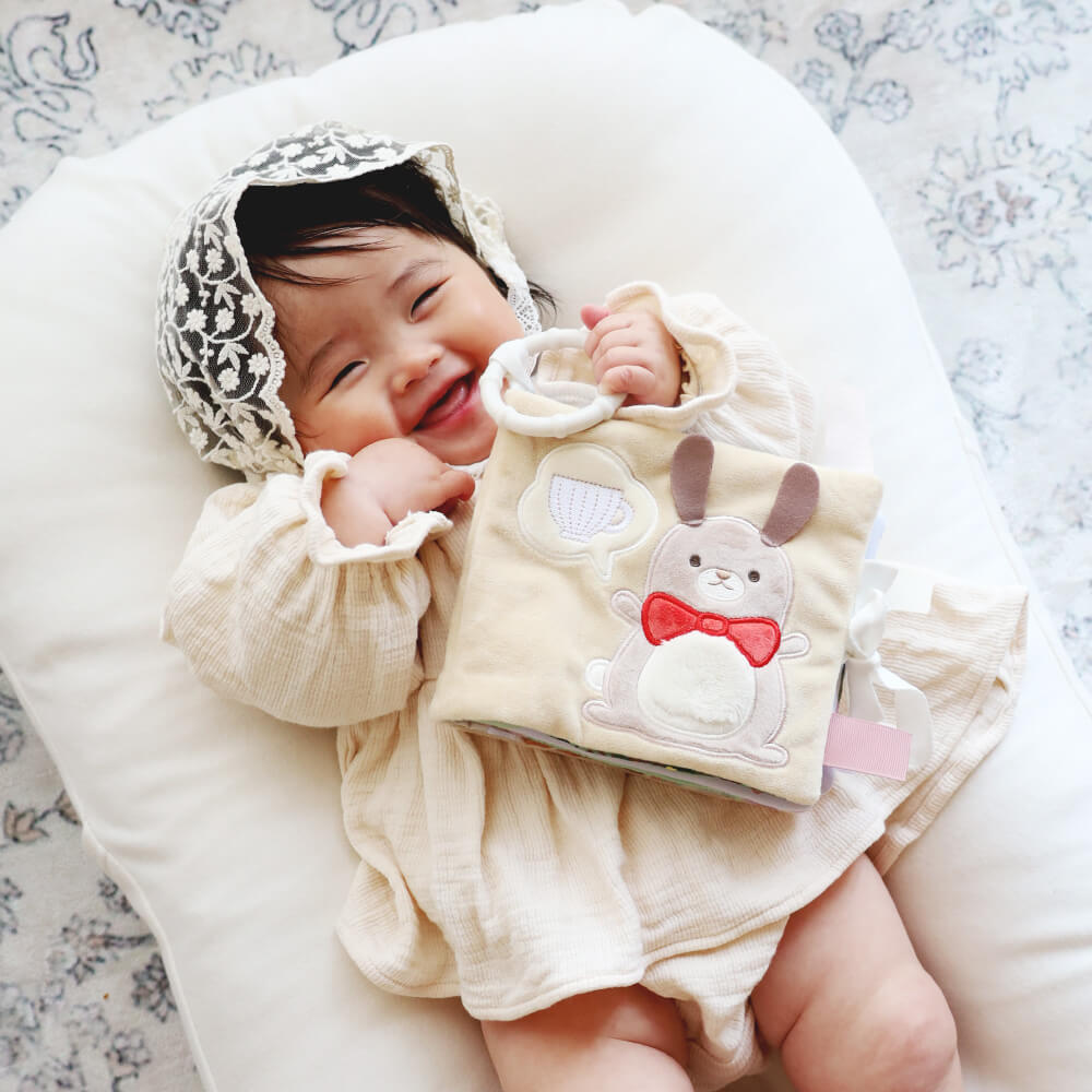 もちふわブロックふわふわ＋とふんわりえほんセット [amanoppo] 出産祝い