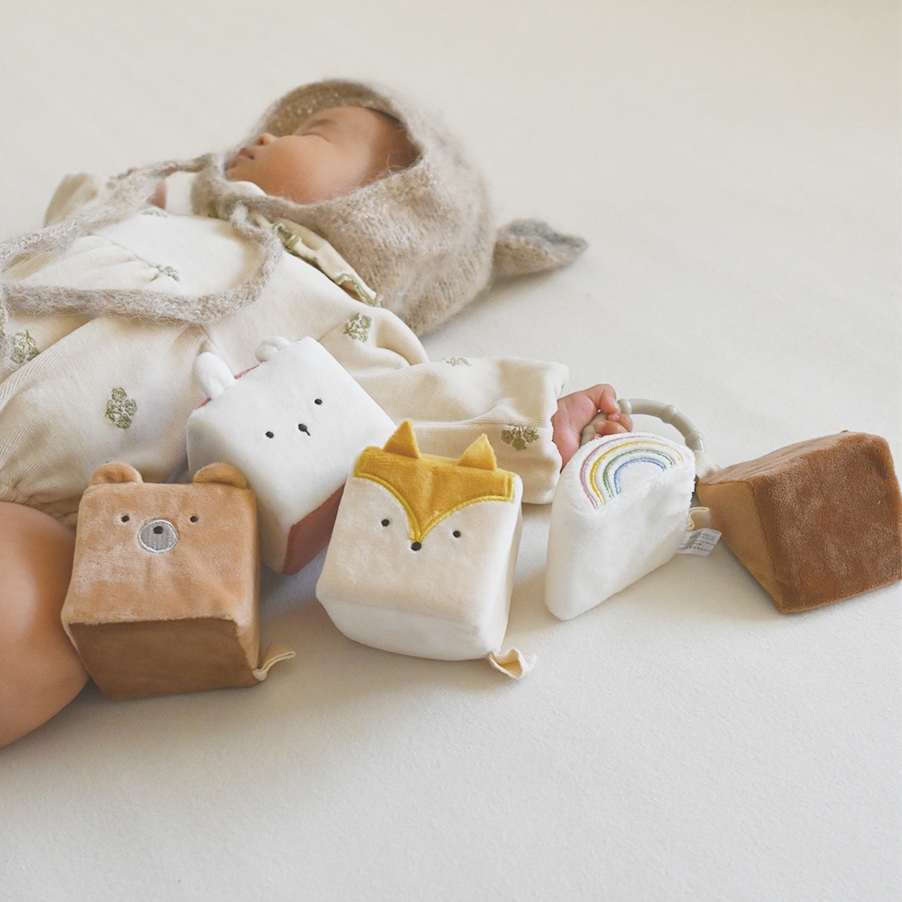 もちふわブロックふわふわ＋とおもちゃのギフトセット [amanoppo] 出産祝い