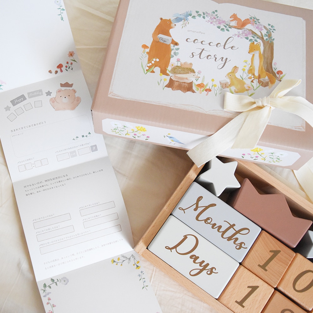 もちふわブロックふわふわ＋とおもちゃのギフトセット [amanoppo] 出産祝い