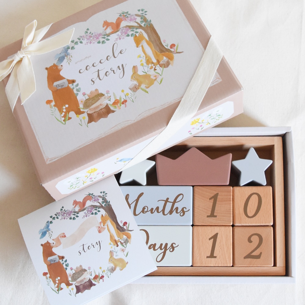 もちふわブロックふわふわ＋とおもちゃのギフトセット [amanoppo] 出産祝い