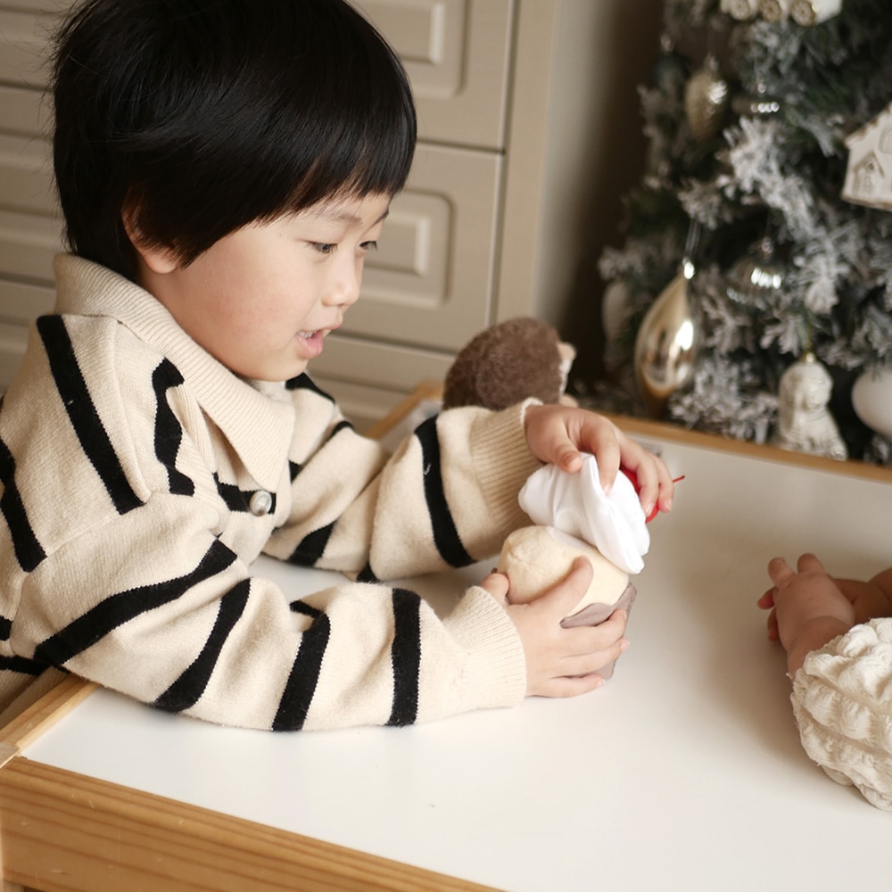 もちふわブロックふわふわ＋とおもちゃのギフトセット [amanoppo] 出産祝い