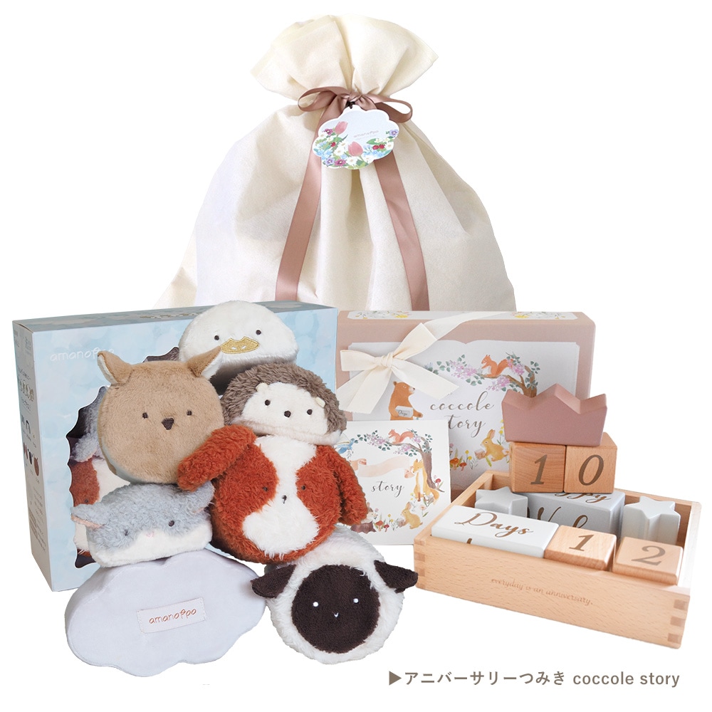 もちふわブロックふわふわ＋とおもちゃのギフトセット [amanoppo] 出産祝い