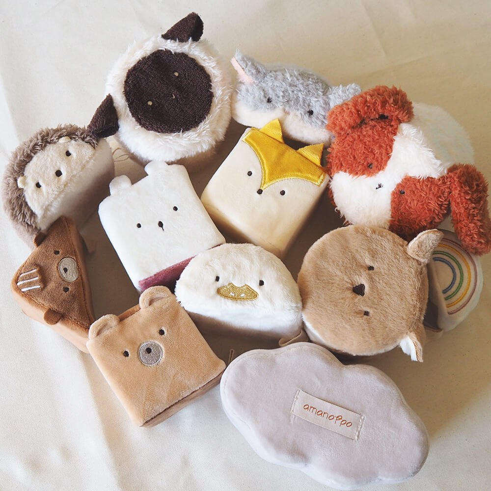 もちふわブロックふわふわ＋とおもちゃのギフトセット [amanoppo] 出産祝い