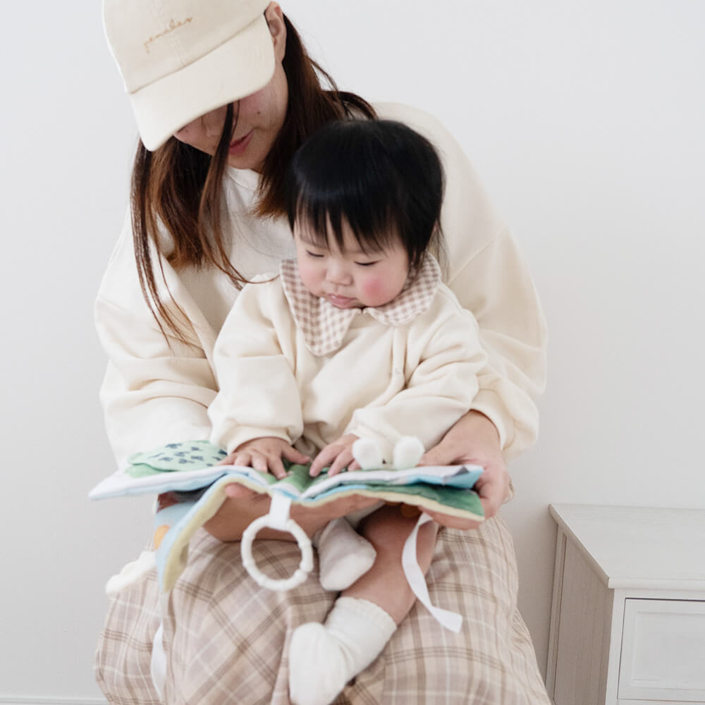 もちっとラトルとふわふわおもちゃの3点セット[amanoppo]出産祝い