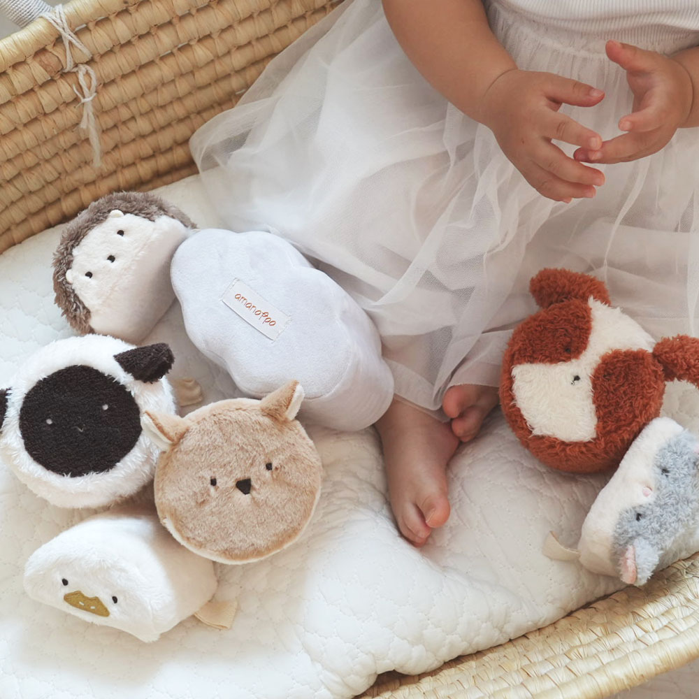 もちっとラトルともちふわブロック ふわふわ+のセット[amanoppo]出産祝い