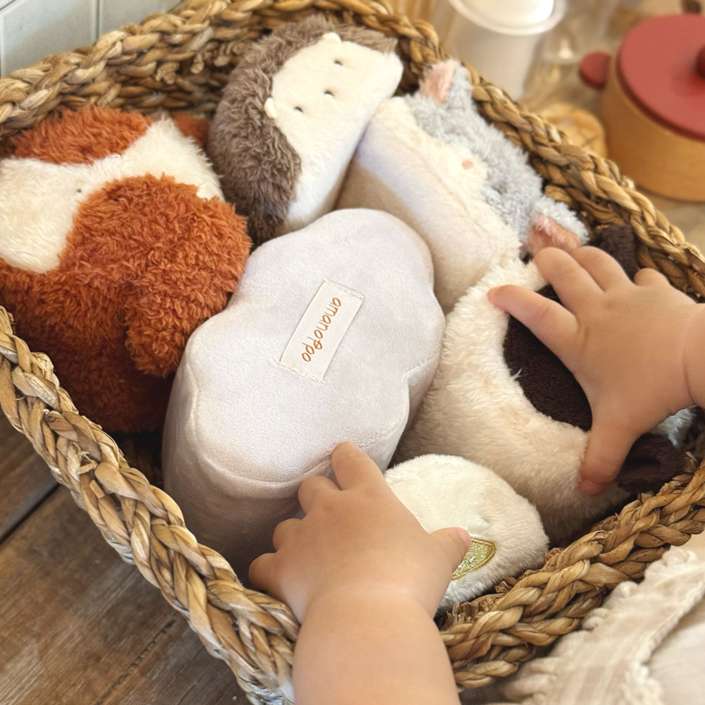 もちっとラトルともちふわブロック ふわふわ+のセット[amanoppo]出産祝い