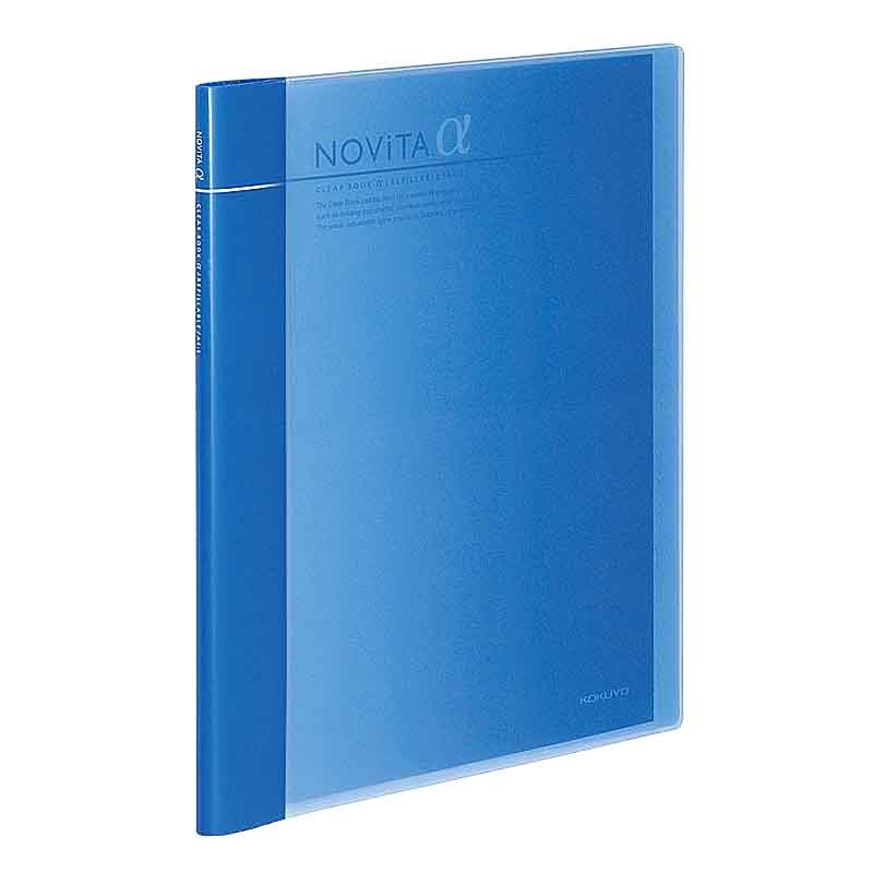 コクヨ クリヤーブックα A4 追加式 12×2ポケット 青 ラ-NT24B