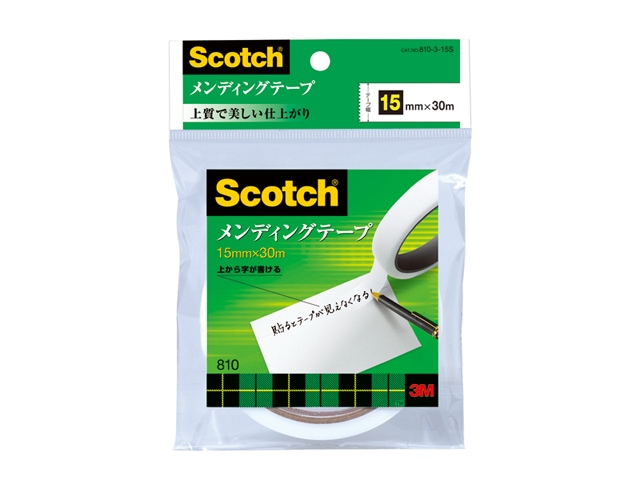 3M メンディングテープ 15mmX30m 810-3-15S スリーエム