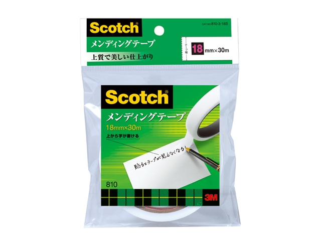 3M メンディングテープ 18mmX30m 810-3-18S スリーエム