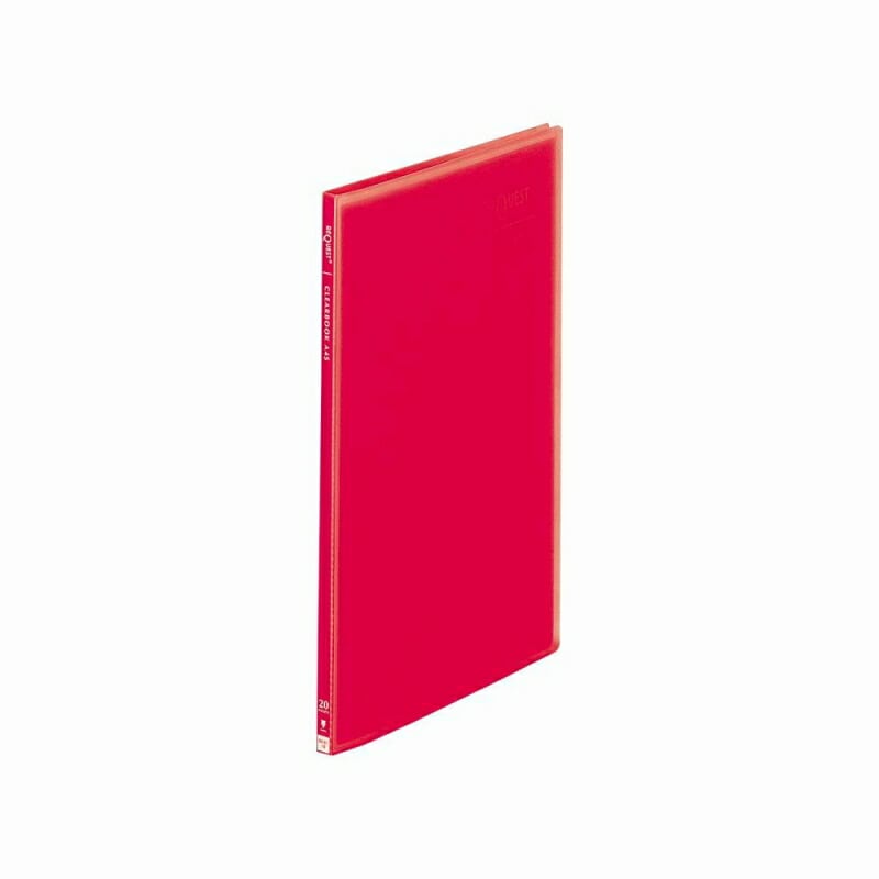 リヒトラブ リクエスト 透明クリヤーブック A4・S型 レッド G3101-3