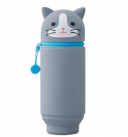 リヒトラブ SMART FIT PuniLabo スタンドペンケース BIG ハチワレネコ A7714-4