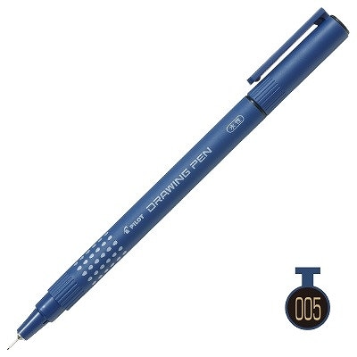 パイロット 水性ペン ドローイングペン 0.05mm 黒 S-15DRN05-B